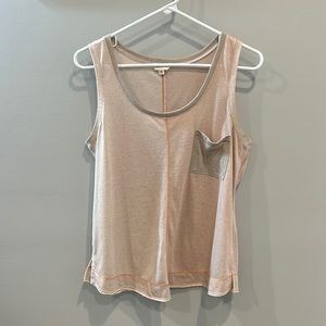 Hem & Thread Colorblock Pocket Tank
